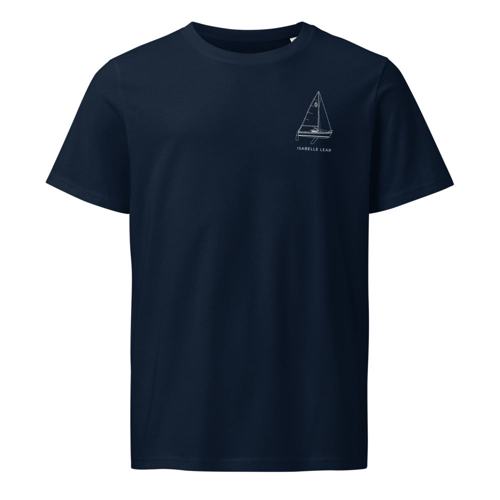 Catalina 22 Sport sailboat shirt in French Navy - front design
