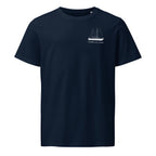 Hallberg-Rassy 26 sailboat shirt in French Navy - front design