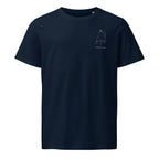 Optimist sailboat shirt in French Navy - front design