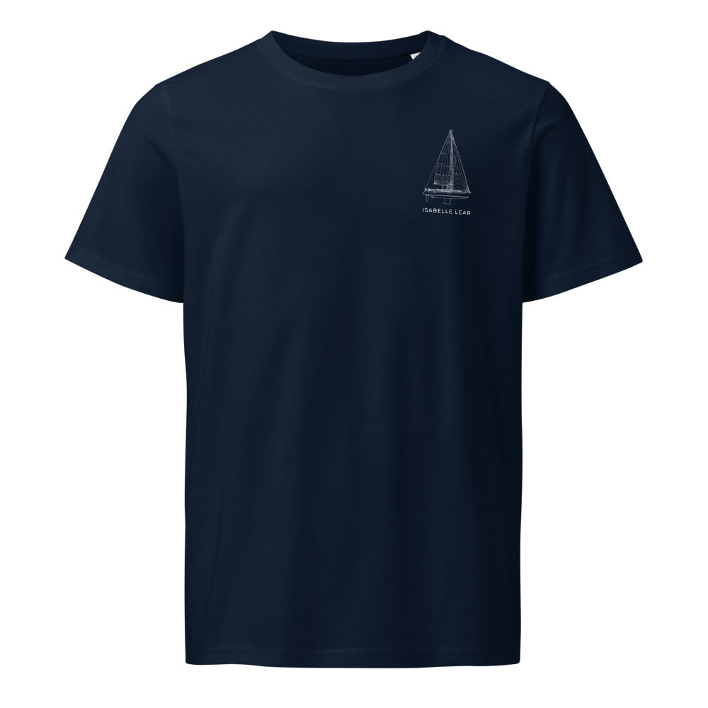 Jeanneau 44I Performance sailboat shirt in French Navy - front design