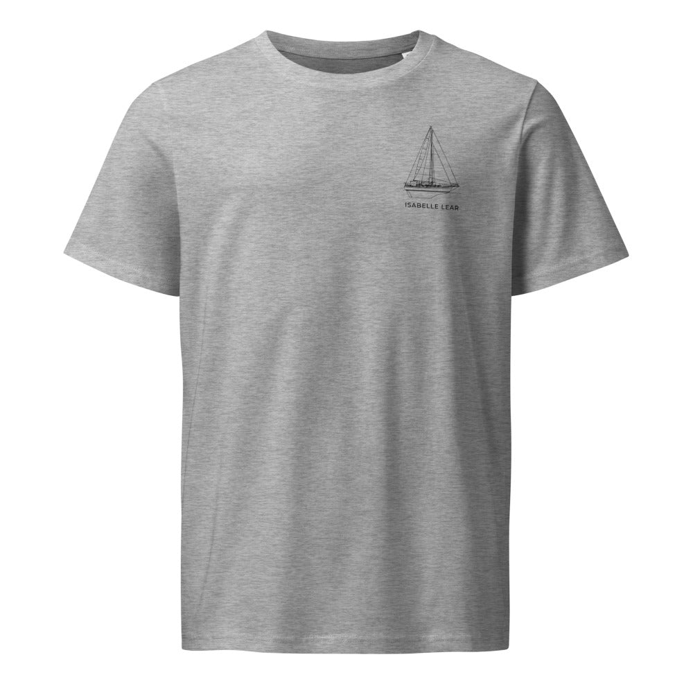 Baba 40 sailboat shirt in Heather Grey - front design