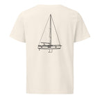 Beneteau Oceanis 47 sailboat shirt in Natural - back design