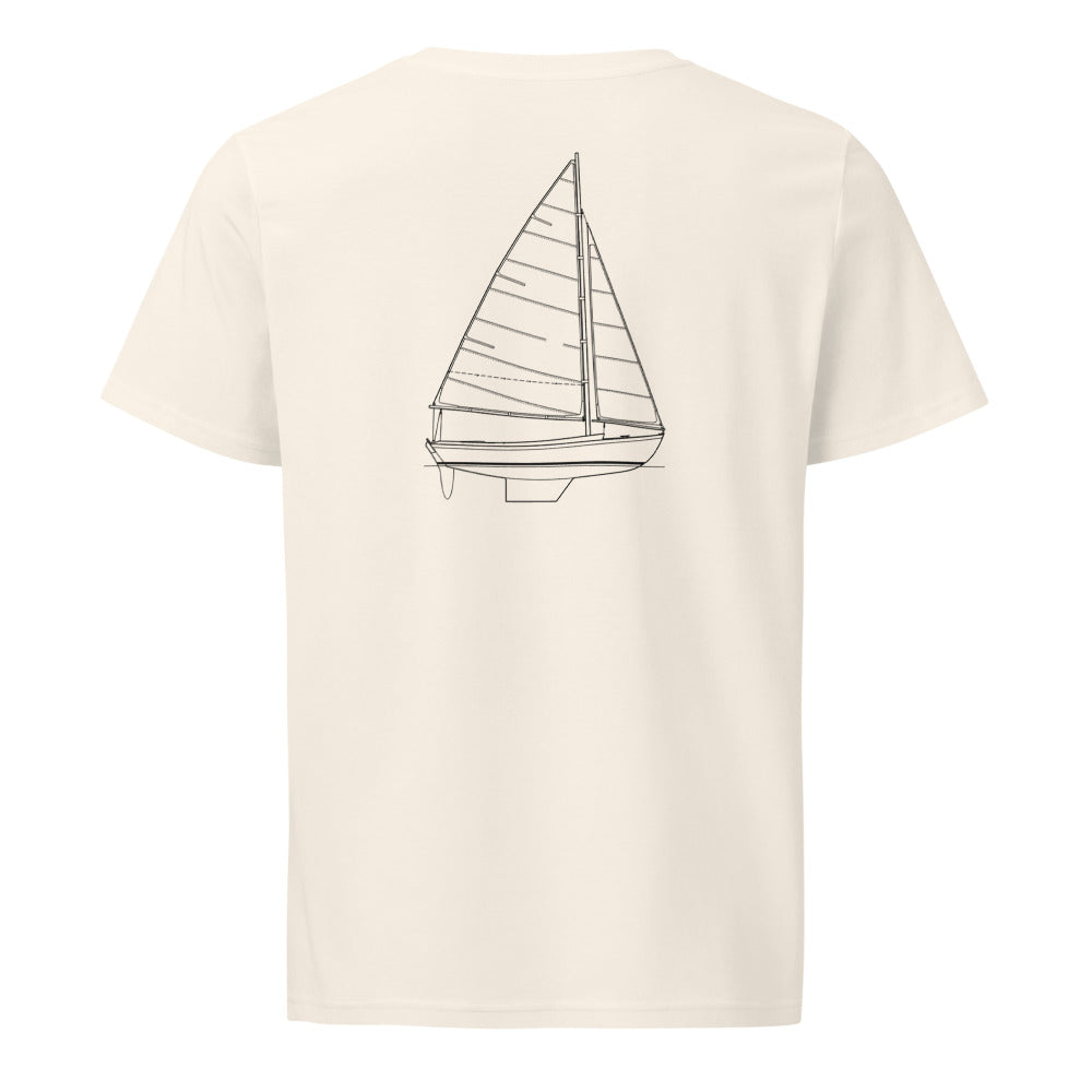 French & Webb Levant 15 sailboat shirt in Natural - back design