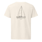 Dufour Grand Large 500 sailboat shirt in Natural - back design