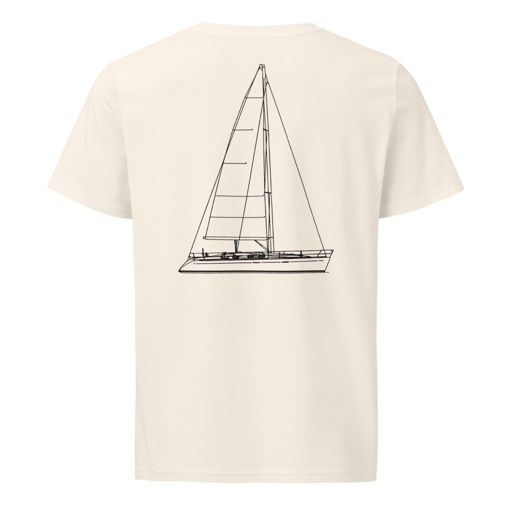 Beneteau First 42S7 sailboat shirt in Natural - back design