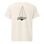 Beneteau Oceanis 350 sailboat shirt in Natural - back design
