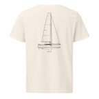 Jeanneau Sun Odyssey 349 sailboat shirt in Natural - back design