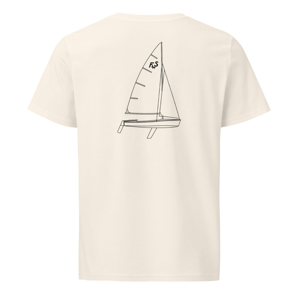 Flying Scot sailboat shirt in Natural - back design