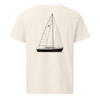 Tartan 27 sailboat shirt in Natural - back design