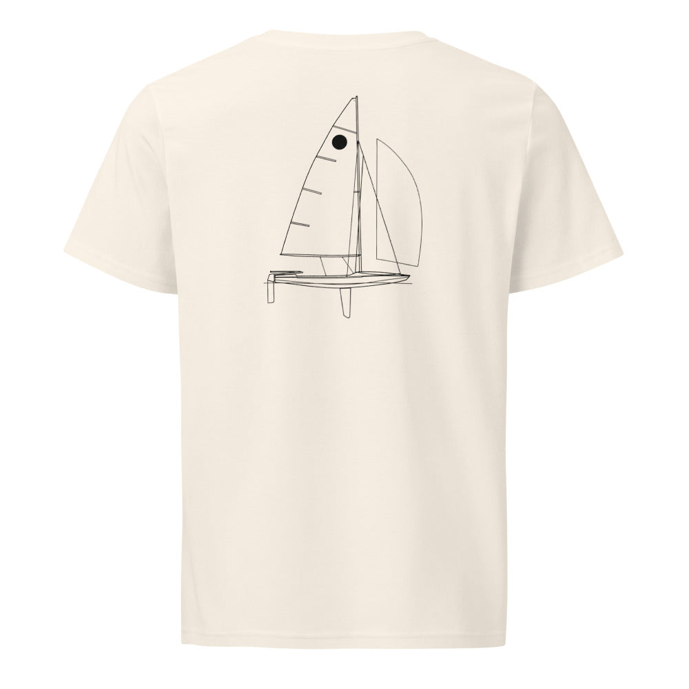 Fireball sailboat shirt in Natural - back design