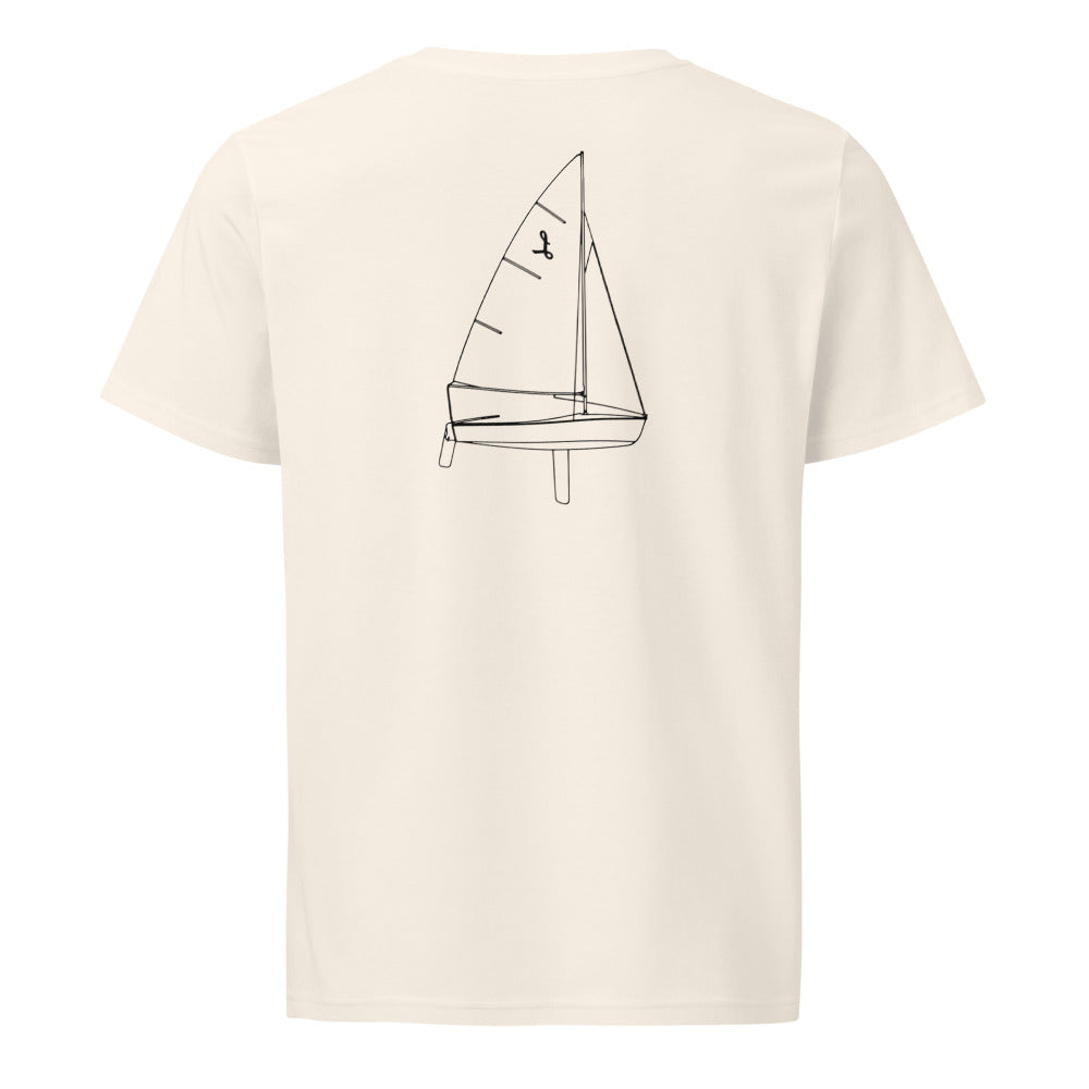 W.D. Schock Lido 14 sailboat shirt in Natural - back design