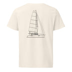 Fountaine Pajot Saona 47 sailboat shirt in Natural - back design