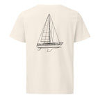 Spencer 30 sailboat shirt in Natural - back design