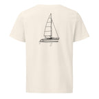 Hunter 26 sailboat shirt in Natural - back design