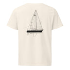 Sabre 362 sailboat shirt in Natural - back design
