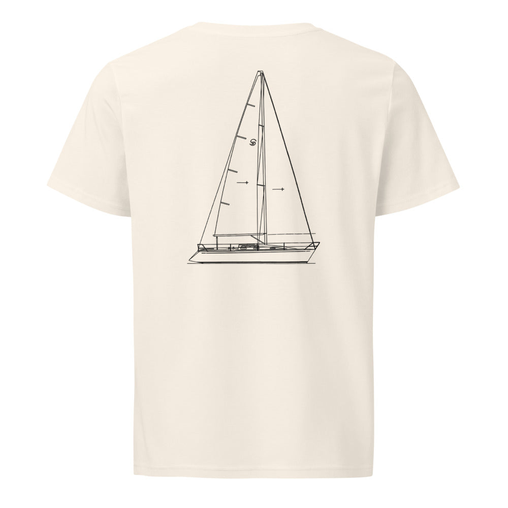 Schock 35 sailboat shirt in Natural - back design