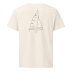 Ovington Boats Albacore sailboat shirt in Natural - back design