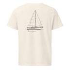 Island Packet 35 sailboat shirt in Natural - back design