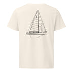 Hallberg-Rassy 44 sailboat shirt in Natural - back design