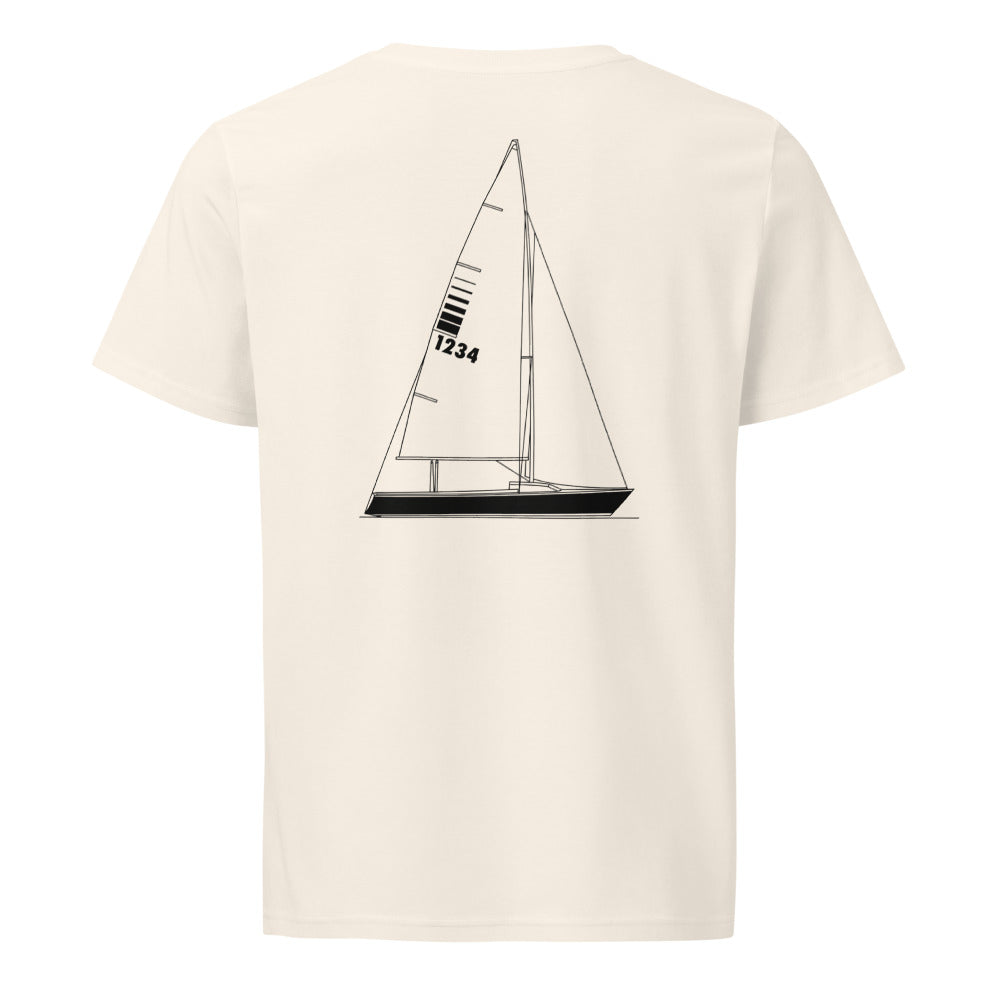 Sonar 23 sailboat shirt in Natural - back design