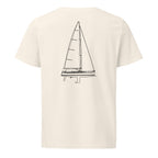 Nautor Swan 45 sailboat shirt in Natural - back design