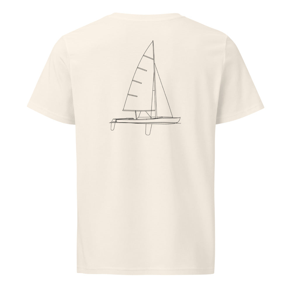Flying Dutchman sailboat shirt in Natural - back design