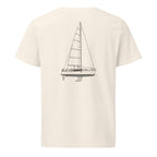 Beneteau Oceanis 34 sailboat shirt in Natural - back design