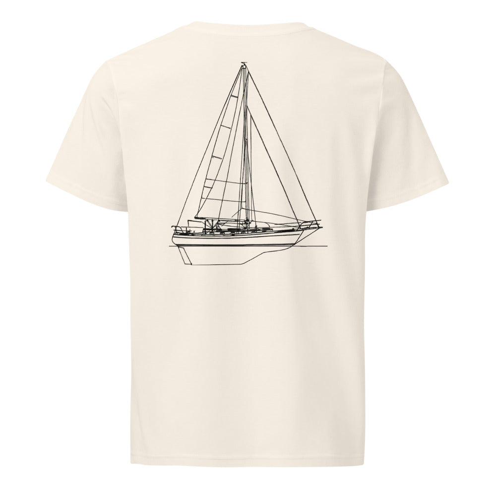 Baba 40 sailboat shirt in Natural - back design