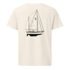 Endeavour Yacht Endeavour 43 sailboat shirt in Natural - back design