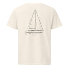 Serendipity 43 sailboat shirt in Natural - back design