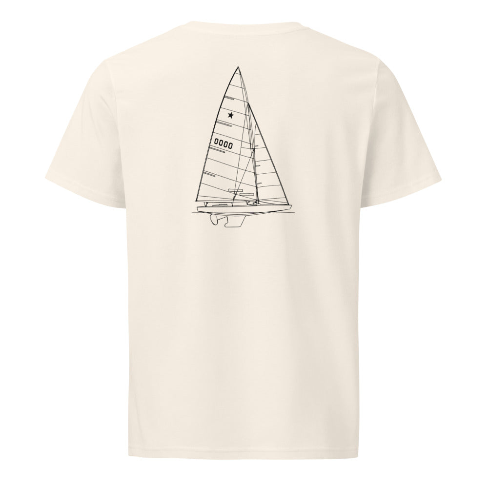 Star sailboat shirt in Natural - back design