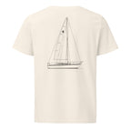 Catalina 30 MK II Tall Rig sailboat shirt in Natural - back design