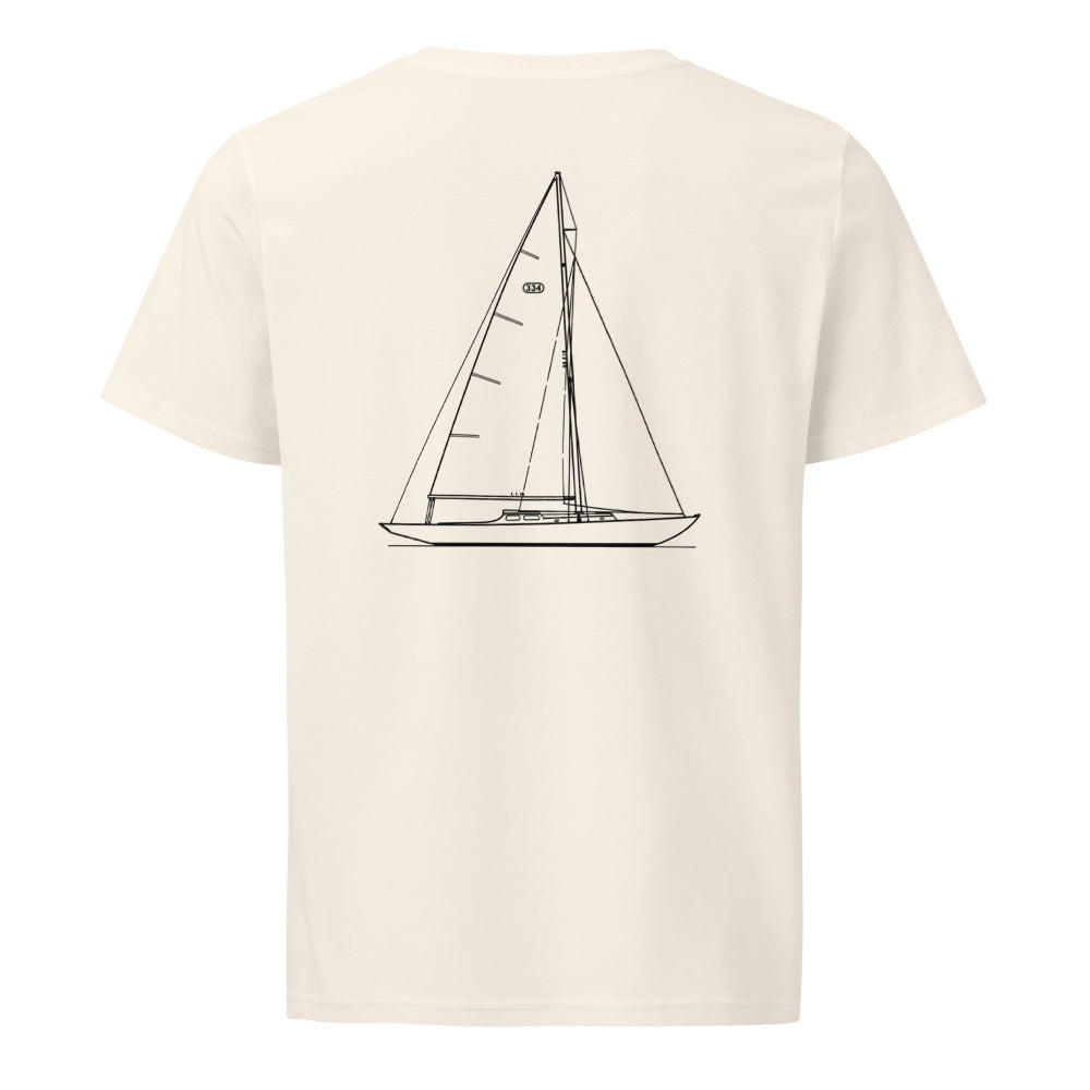 Kettenburg PCC sailboat shirt in Natural - back design