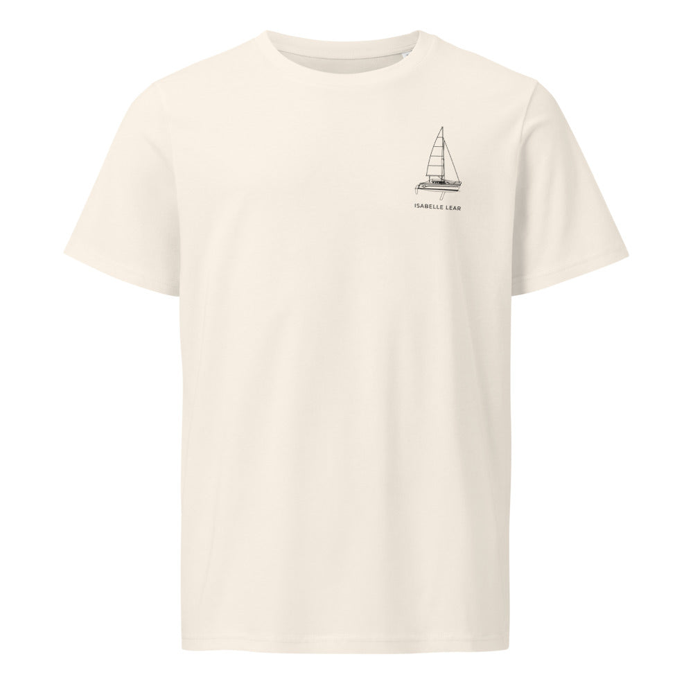 Hunter 26 sailboat shirt in Natural - front design