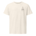 Chubasco Snipe sailboat shirt in Natural - front design