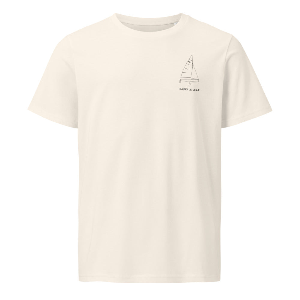 Ovington Boats Albacore sailboat shirt in Natural - front design