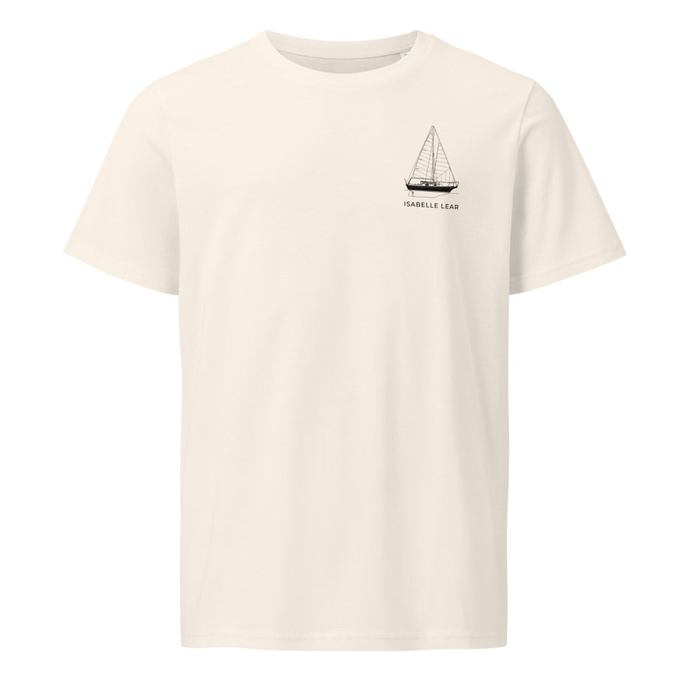 Bayfield 25 sailboat shirt in Natural - front design