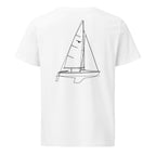 Squib sailboat shirt in White - back design