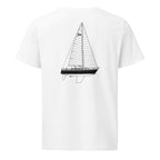 Sabre 362 sailboat shirt in White - back design