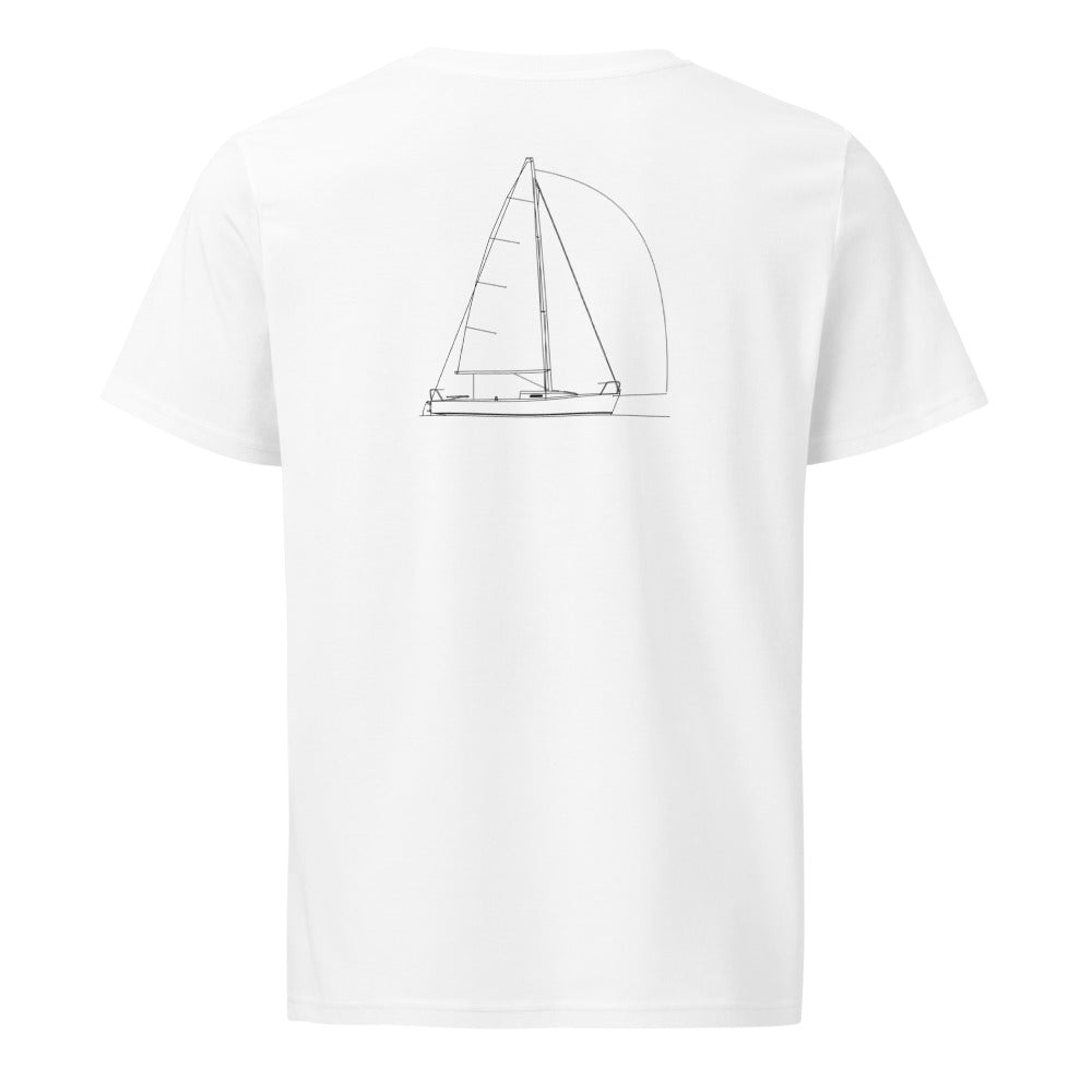 J Boats J/24 sailboat shirt in White - back design