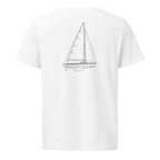 Pearson Ensign sailboat shirt in White - back design