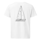 Schock 35 sailboat shirt in White - back design