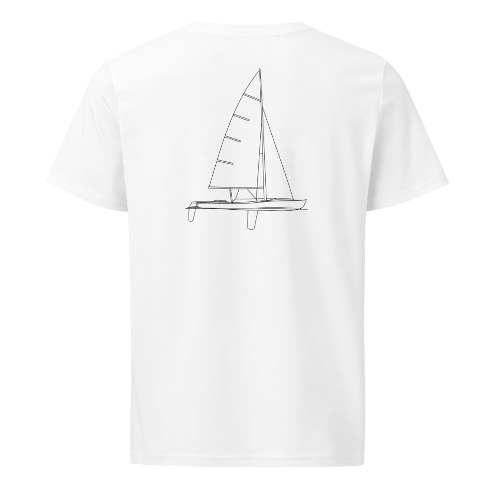 Flying Dutchman sailboat shirt in White - back design