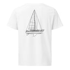 Spencer 1330 sailboat shirt in White - back design