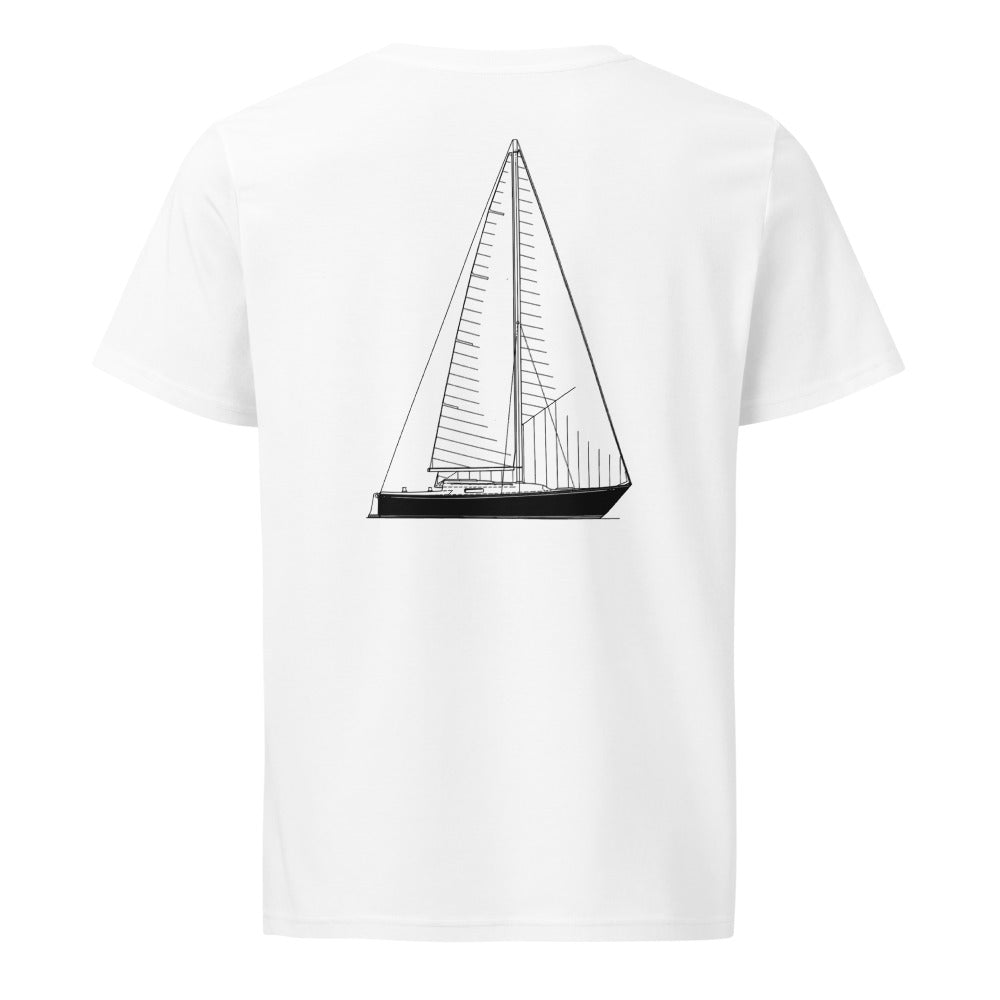 C&C Invader 36 sailboat shirt in White - back design