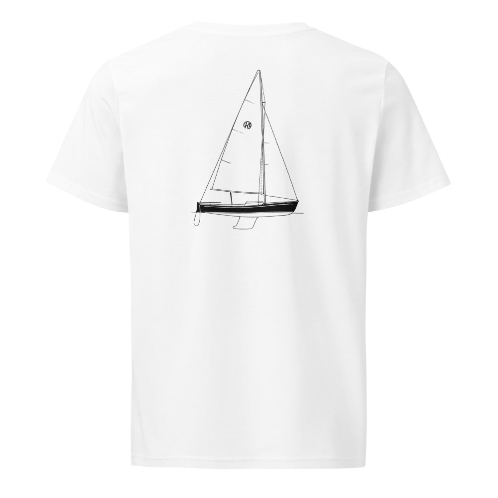 O'Day Rhodes 19 sailboat shirt in White - back design