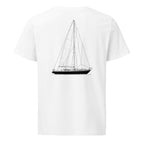 Nautor Swan 40 sailboat shirt in White - back design