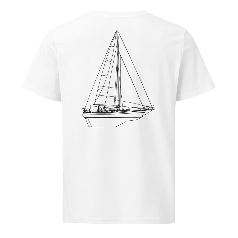 Baba 40 sailboat shirt in White - back design