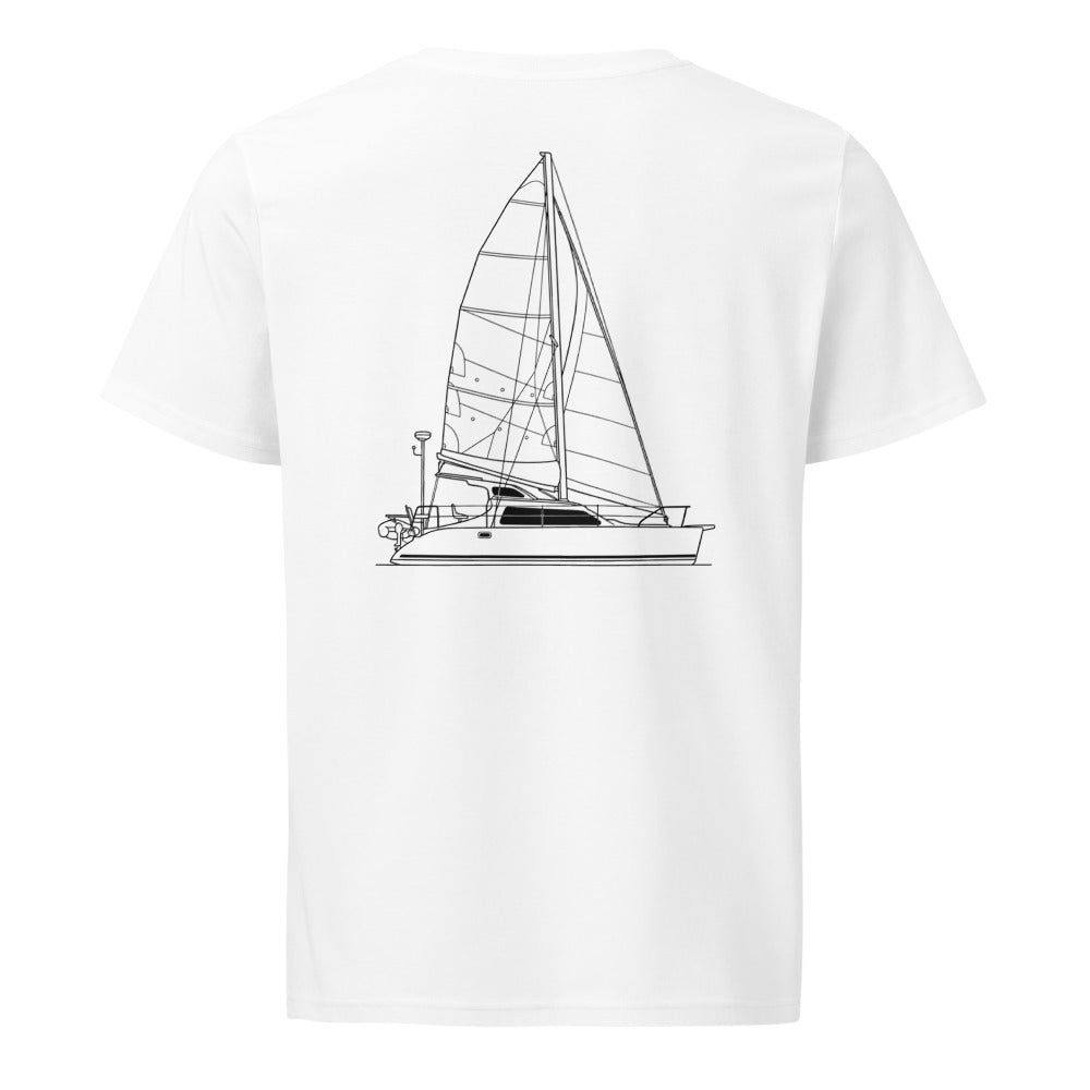 TomCat 970S sailboat shirt in White - back design