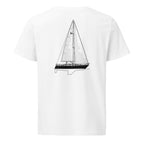 Sabre 38 sailboat shirt in White - back design